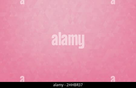Abstract geometric pattern of triangles in Pacific Pink, design for poster, banner, card and template. Vector illustration Stock Vector