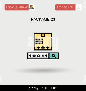 Package-23 Simple vector icon. Stock Vector
