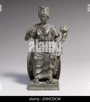 Fortune (Tyche) holds a cornucopia with coins - antique goddess and ...