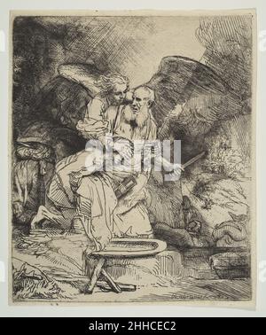 Abraham's Sacrifice 1655 Rembrandt (Rembrandt van Rijn) Dutch. Abraham's Sacrifice  392000 Stock Photo