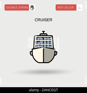 Illustration of a simple cruiser Stock Vector Image & Art - Alamy