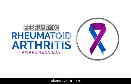 Rheumatoid Arthritis Awareness Day. Medical concept vector template for banner, card, poster, background. Stock Vector