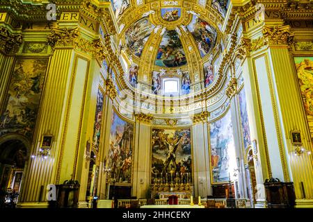 The altar in Sant Andrea della Valle in Rome Italy Stock Photo