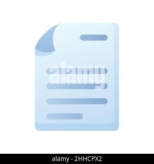 text document file paper sheet page single isolated icon with outline ...