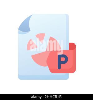 slide document file paper page single isolated icon with smooth style vector illustration Stock Photo