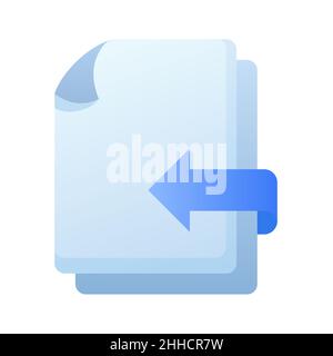 merge document file paper page merging single isolated icon with dash ...