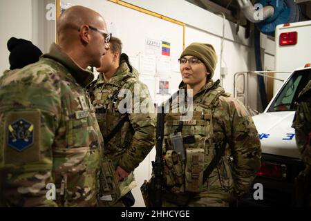 SpOC leadership visit Thule Air Base (4). Stock Photo