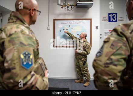 SpOC leadership visit Thule Air Base (2). Stock Photo