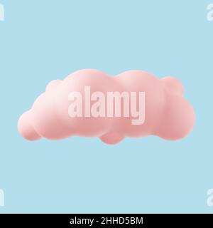 3d realistic simple clouds Stock Vector