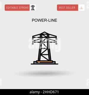 Construction of power grid substation – vector illustration Stock ...
