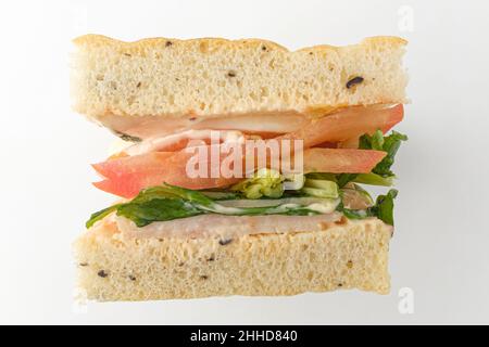 Sandwich on a white background Stock Photo