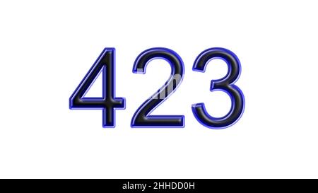blue-423-number-3d-effect-