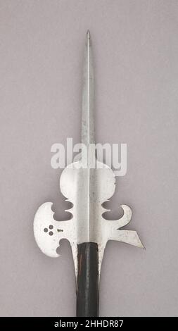 Halberd early 16th century Swedish. Halberd. Swedish. early 16th century. Steel, wood. Shafted Weapons Stock Photo