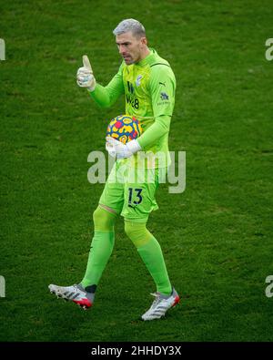 LONDON, ENGLAND - JANUARY 23: Vicente Guaita during the Premier League match between Crystal Palace and Liverpool at Selhurst Park on January 23, 2022 Stock Photo