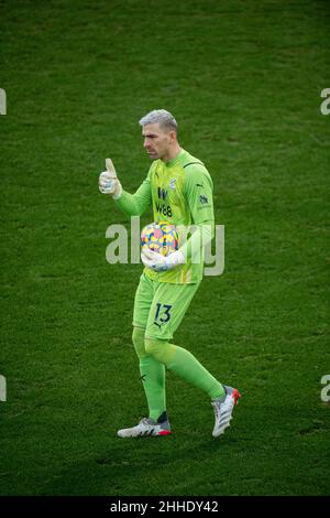 LONDON, ENGLAND - JANUARY 23: Vicente Guaita during the Premier League match between Crystal Palace and Liverpool at Selhurst Park on January 23, 2022 Stock Photo