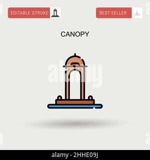 Awning tent icon blue vector isolated Stock Vector Image & Art - Alamy