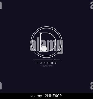 Unique modern D Letter Business Logo Design Alphabet Icon Vector Symbol. Creative elegant letter D logo template. Stock Vector