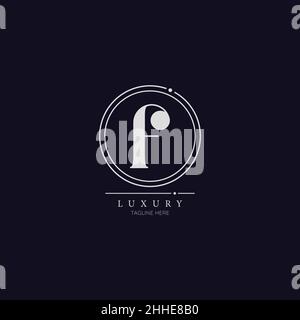Unique modern F Letter Business Logo Design Alphabet Icon Vector Symbol. Creative elegant letter F logo template. Stock Vector