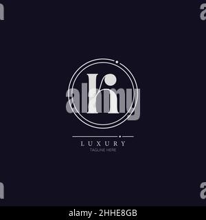 Unique modern K Letter Business Logo Design Alphabet Icon Vector Symbol. elegant LUXURY INITIAL LETTER logo template. Stock Vector