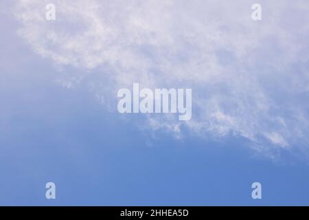 Clouds in blue sky, background or texture Stock Photo