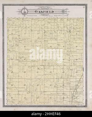 Standard atlas of Audubon County, Iowa - including a plat book of the villages, cities and townships of the county, map of the state, United States and world, patrons directory, reference business Stock Photo