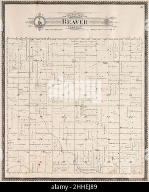 Standard atlas of Fillmore County, Minnesota - including a plat book of the villages, cities and townships of the county, map of the state, United States and world - farmers directory, reference Stock Photo