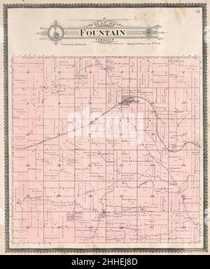 Standard atlas of Fillmore County, Minnesota - including a plat book of the villages, cities and townships of the county, map of the state, United States and world - farmers directory, reference Stock Photo