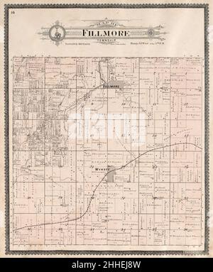Standard Atlas Of Fillmore County Minnesota Including A Plat Book Of The Villages Cities And Townships Of The County Map Of The State United States And World Farmers Directory Reference 2hhej8w 