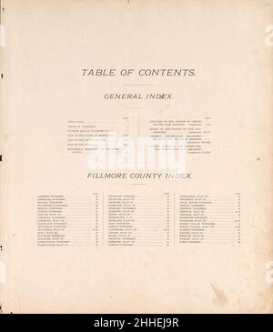 Standard atlas of Fillmore County, Minnesota - including a plat book of the villages, cities and townships of the county, map of the state, United States and world - farmers directory, reference Stock Photo