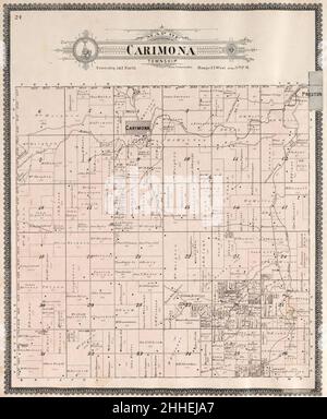 Standard atlas of Fillmore County, Minnesota - including a plat book of the villages, cities and townships of the county, map of the state, United States and world - farmers directory, reference Stock Photo