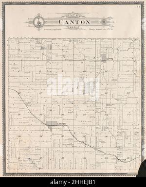 Standard atlas of Fillmore County, Minnesota - including a plat book of the villages, cities and townships of the county, map of the state, United States and world - farmers directory, reference Stock Photo