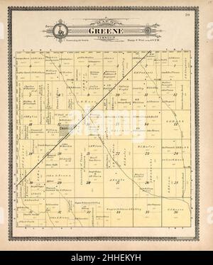 Standard atlas of Harper County, Kansas - including a plat book of the villages, cities and townships of the county, map of the state, United States and world, patrons directory, reference Stock Photo