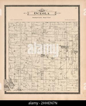 Standard atlas of Livingston County, Michigan - including a plat book of the villages, cities and townships of the county, map of the state, United States and world, farmers directory, reference Stock Photo