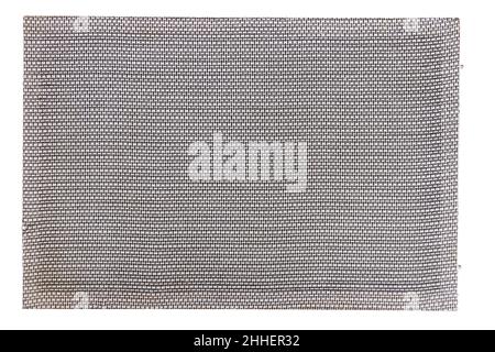 Vintage gray fabric speaker grill isolated on white background Stock Photo