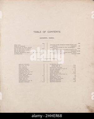 Standard atlas of Riley County, Kansas - including a plat book of the villages, cities and townships of the county, map of the state, United States and world, patrons directory, reference business Stock Photo