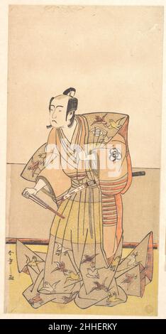 Bando Mitsugoro in the role of Soga no Juro 1781 Katsukawa Shunshō　勝川春章 Japanese. Bando Mitsugoro in the role of Soga no Juro  36603 Stock Photo