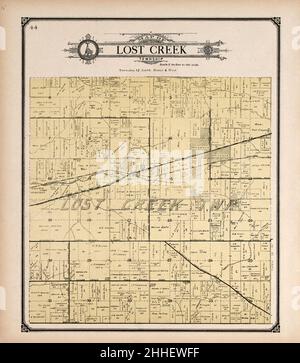 Standard atlas of Vigo County, Indiana - including a plat book of the villages, cities and townships of the county, map of state and United States and world Stock Photo