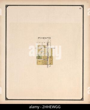 Standard atlas of Vigo County, Indiana - including a plat book of the villages, cities and townships of the county, map of state and United States and world Stock Photo