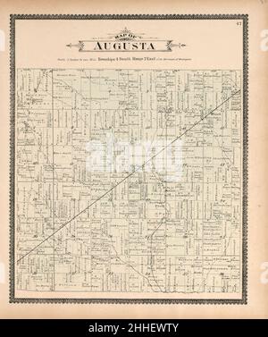 Standard atlas of Washtenaw County, Michigan - including a plat book of the villages, cities and townships of the county, map of the state, United States and world, farmers directory, reference Stock Photo