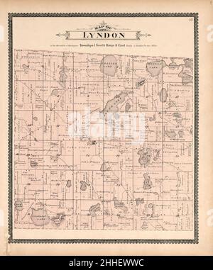 Standard atlas of Washtenaw County, Michigan - including a plat book of the villages, cities and townships of the county, map of the state, United States and world, farmers directory, reference Stock Photo