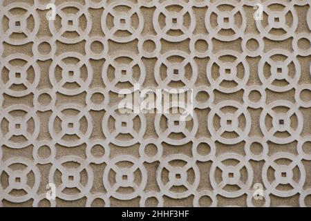 wall background with embossed decoration Stock Photo