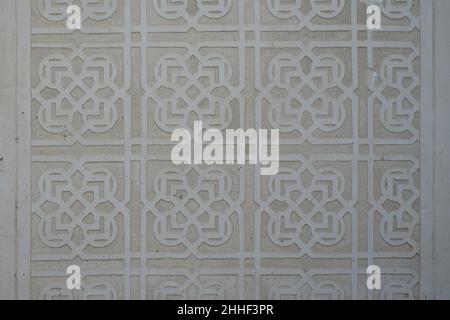 wall background with embossed decoration Stock Photo