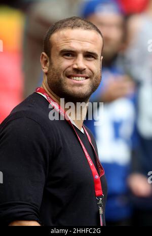 File photo dated 01-10-2017 of Jamie Roberts, who has been granted early release from his contract with the Dragons to join his Sydney-born partner, who is expecting their second child in March. Issue date: Monday January 24, 2022. Stock Photo