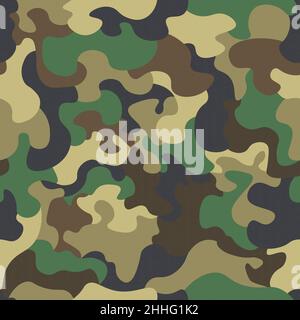Pattern of digital green camouflage, Seamless background Stock