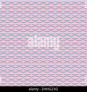 Abstract metal flake texture seamless background. Metallic squama, fachion geometric pattern in muted pastel pink colors. Ceramic ornament. Graphic ve Stock Vector