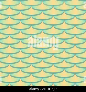 Abstract metal flake texture seamless background. Metallic squama, fachion geometric pattern in muted pastel yellow colors. Graphic design vector illu Stock Vector