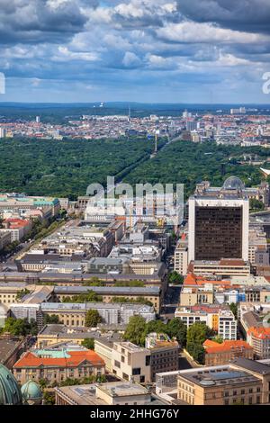 aerial view of central Berlin Stock Photo - Alamy