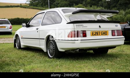 A White Ford Sierra RS 500 Cosworth. Stock Photo