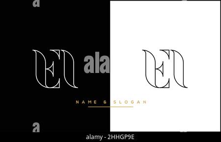 EI, IE Abstract Letters Logo MONOGRAM Stock Vector