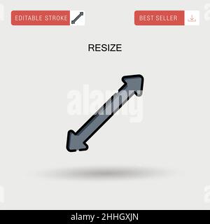 Resize Simple vector icon. Stock Vector